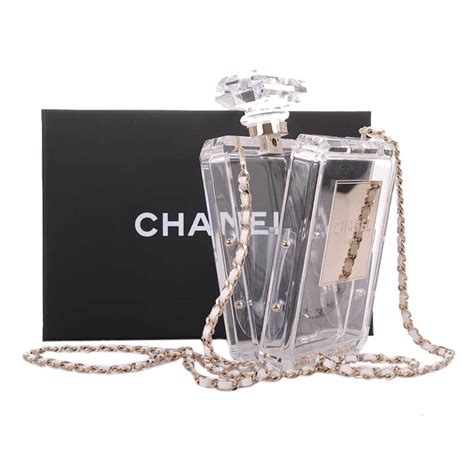 chanel clear perfume bag|Chanel perfume bottle bag price.